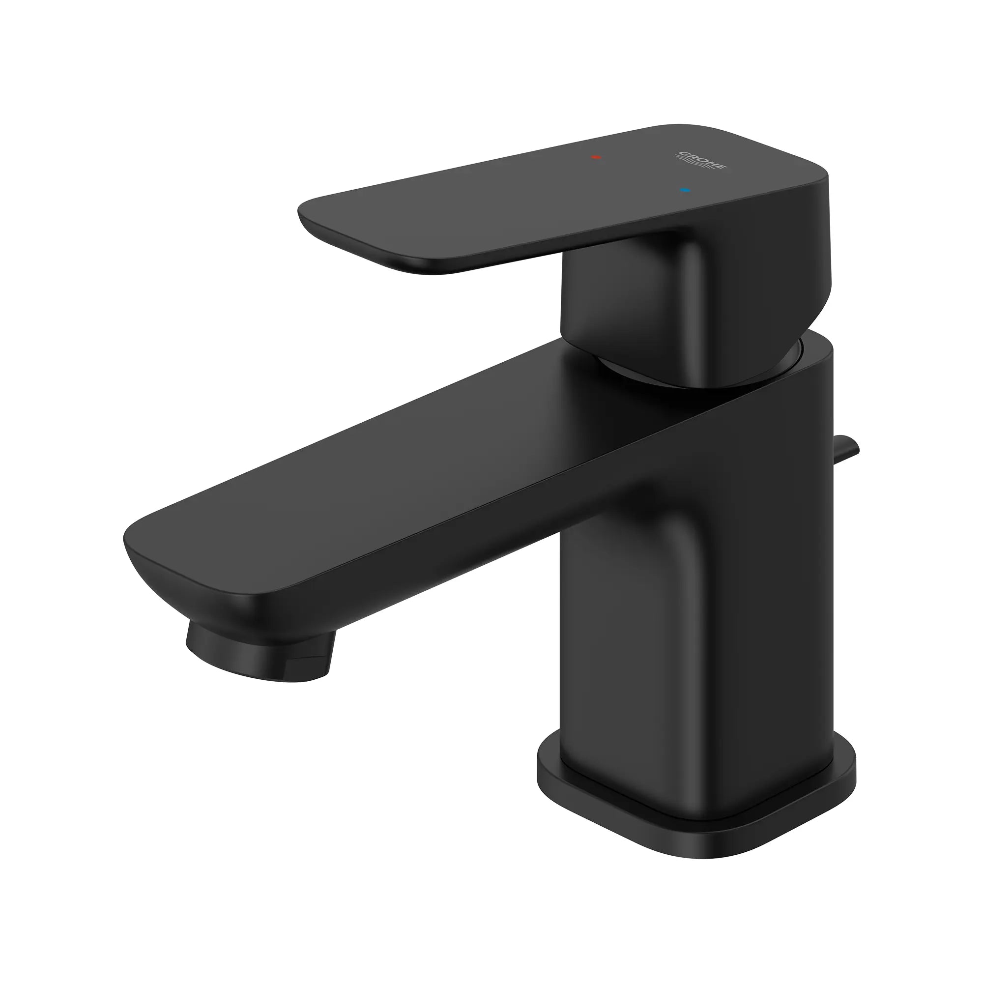 Cubeo Single Hole Single Handle XS-Size Bathroom Faucet, 1.2 gpm (4.5L/min) // MATTE BLACK // 260433_Cubeo_SiloLeft_1018972430_0001_AUGUST2024_0_CDNwebp.webp