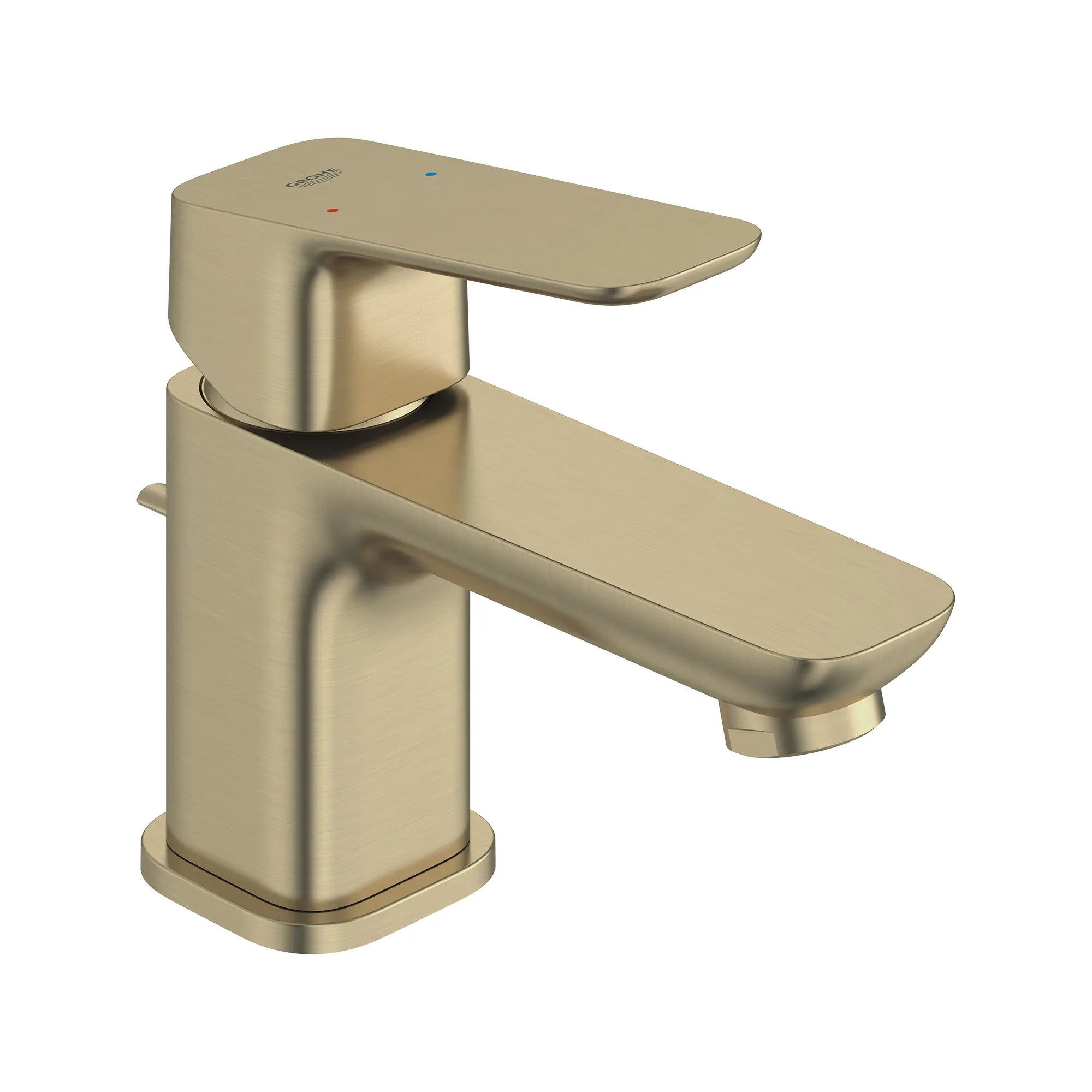 Cubeo Single Hole Single Handle XS-Size Bathroom Faucet, 1.2 gpm (4.5L/min) // BRUSHED NICKEL INFINITYFINISH // 260438_Cubeo_SiloRight_101897EN00_0001_AUGUST2024_0_CDNwebp.webp