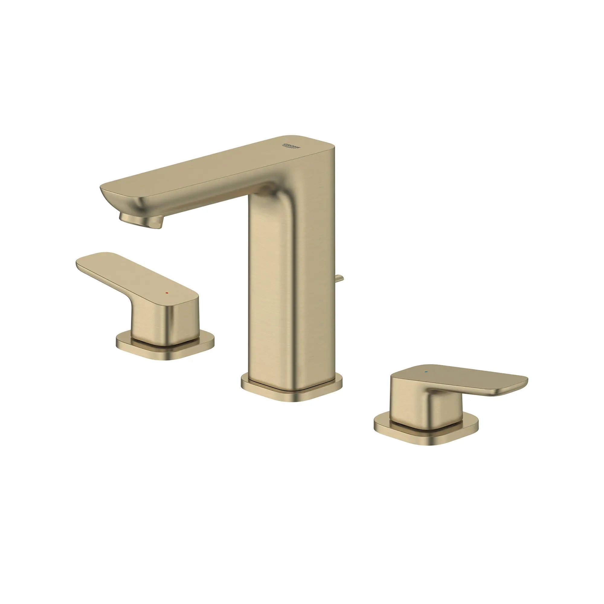 Cubeo 8" Widespread 2-Handle Bathroom Faucet, 1.2 gpm (4.5 L/min) // BRUSHED NICKEL INFINITYFINISH // 260473_Cubeo_SiloLeft_101922EN00_0002_AUGUST2024_0_CDNwebp.webp