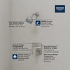 [1053770000] Cubeo Pressure Balance Valve Shower Trim Kit - GROHE StarLight Chrome