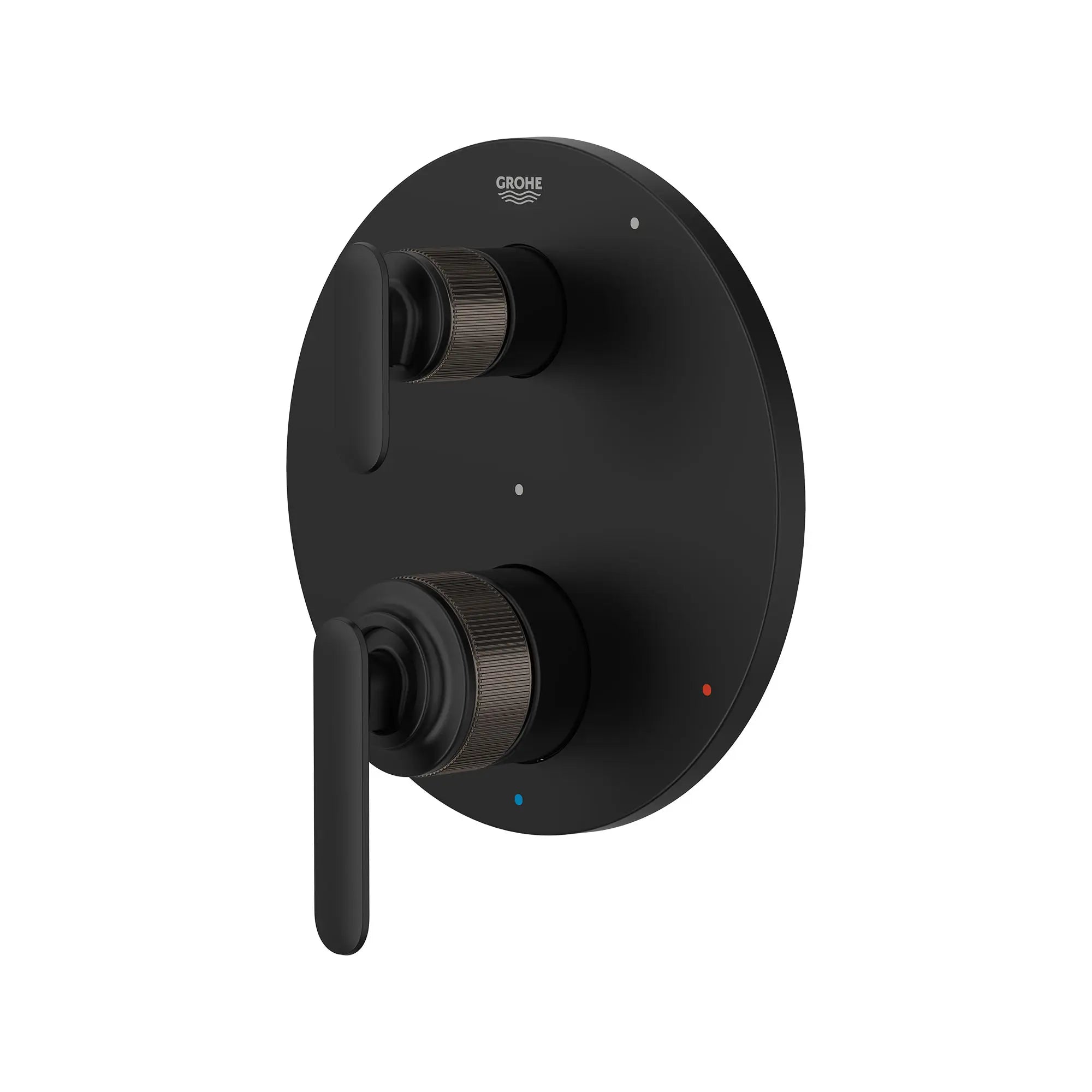 Listra 2-Handle Pressure Balance Valve Trim with 2-Way Diverter with Cartridge // MATTE BLACK // 260869_Listra_SiloLeft_1061772430_0001_SEPTEMBER2024_0_CDNwebp.webp