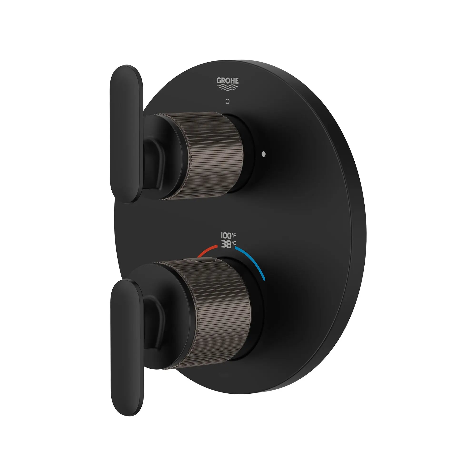 Listra Dual Function 2-Handle Thermostatic Valve Trim // MATTE BLACK // 260883_Listra_SiloLeft_1062442430_0001_SEPTEMBER2024_0_CDNwebp.webp