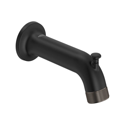 Listra Tub Spout with Diverter - Matte Black