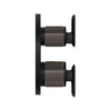[1062442430] Listra Dual Function 2-Handle Thermostatic Valve Trim - Brushed Cool Sunrise