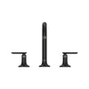 [1062212430] Listra Deck Mount Widespread Bathroom Faucet, 1.2gpm (4.5L/min) - Matte Black