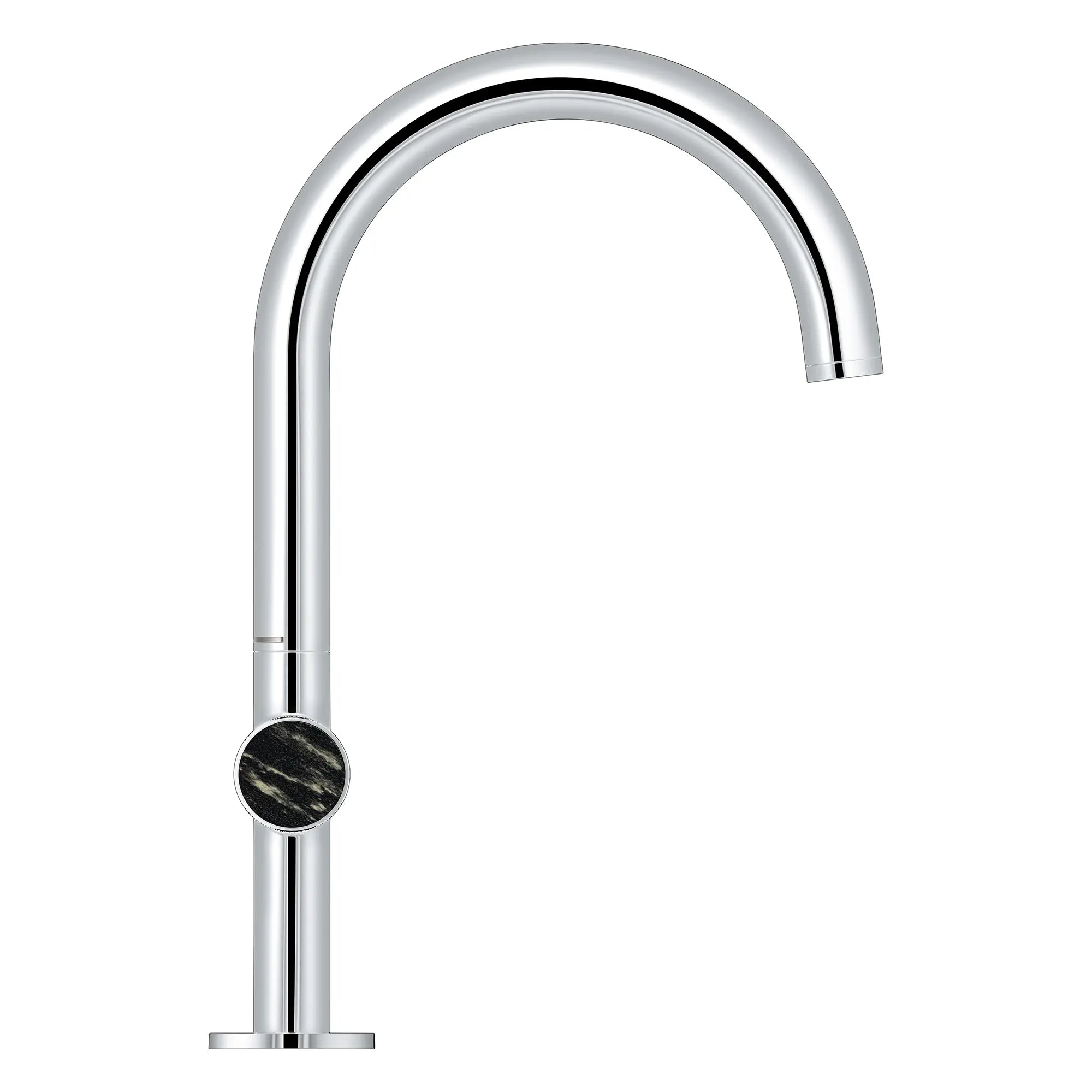Atrio Private Collection Single Hole 8-Inch Widespread 2-Handle L-Size Bathroom Faucet with Knob Handles, 1.2 GPM (4.5 L/min) // GROHE STARLIGHT CHROME // 265858_Atrio_PC_SiloSide_1053370000_48457_0001_July2025_0_CDNwebp.webp