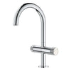 [1053370000] Atrio Private Collection Single Hole 8-Inch Widespread 2-Handle L-Size Bathroom Faucet with Knob Handles, 1.2 GPM (4.5 L/min) - Hard Graphite