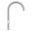 [1053370000] Atrio Private Collection Single Hole 8-Inch Widespread 2-Handle L-Size Bathroom Faucet with Knob Handles, 1.2 GPM (4.5 L/min) - Hard Graphite