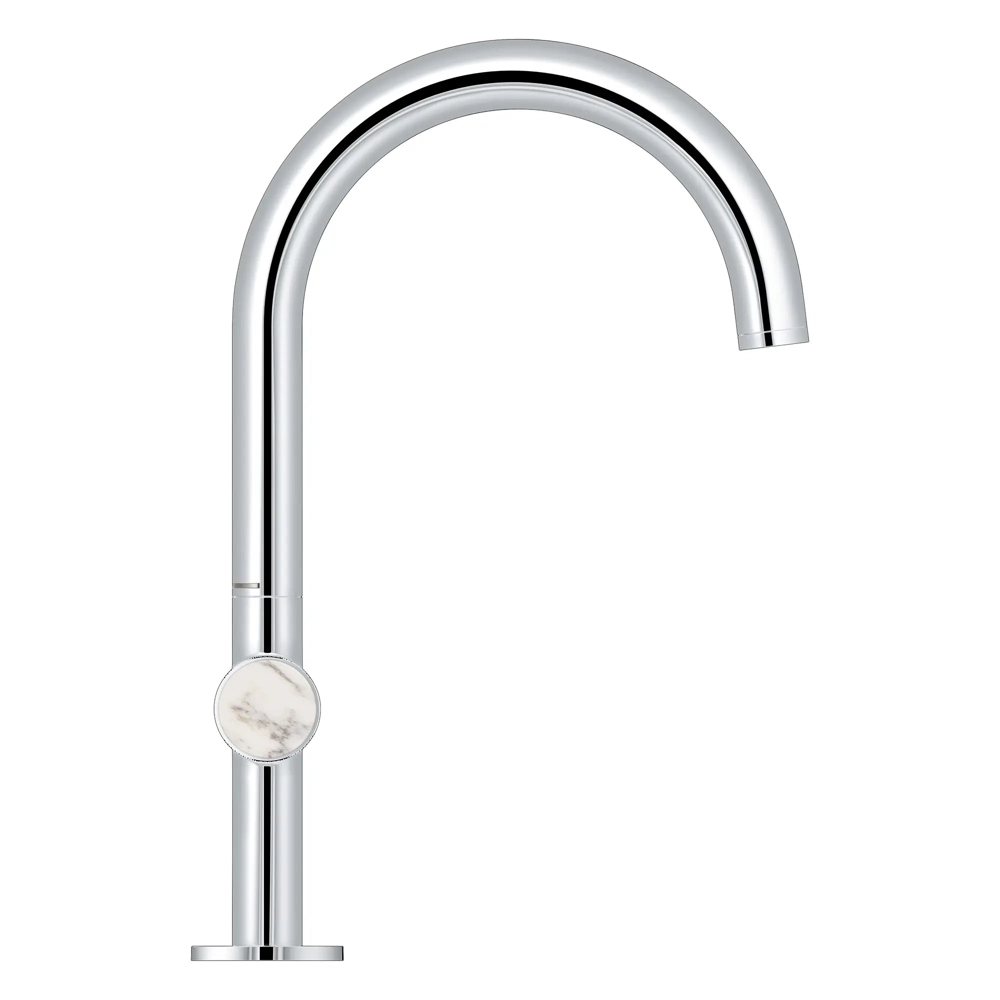 Atrio Private Collection Single Hole 8-Inch Widespread 2-Handle L-Size Bathroom Faucet with Knob Handles, 1.2 GPM (4.5 L/min) // GROHE STARLIGHT CHROME // 265865_Atrio_PC_SiloSide_1053370000_48456_0001_July2025_0_CDNwebp.webp