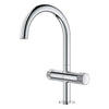 [1053370000] Atrio Private Collection Single Hole 8-Inch Widespread 2-Handle L-Size Bathroom Faucet with Knob Handles, 1.2 GPM (4.5 L/min) - Hard Graphite
