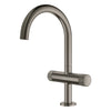 [105337AL00] Atrio Private Collection Single Hole 8-Inch Widespread 2-Handle L-Size Bathroom Faucet with Knob Handles, 1.2 GPM (4.5 L/min) - Hard Graphite