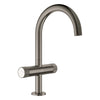 [105337AL00] Atrio Private Collection Single Hole 8-Inch Widespread 2-Handle L-Size Bathroom Faucet with Knob Handles, 1.2 GPM (4.5 L/min) - Hard Graphite