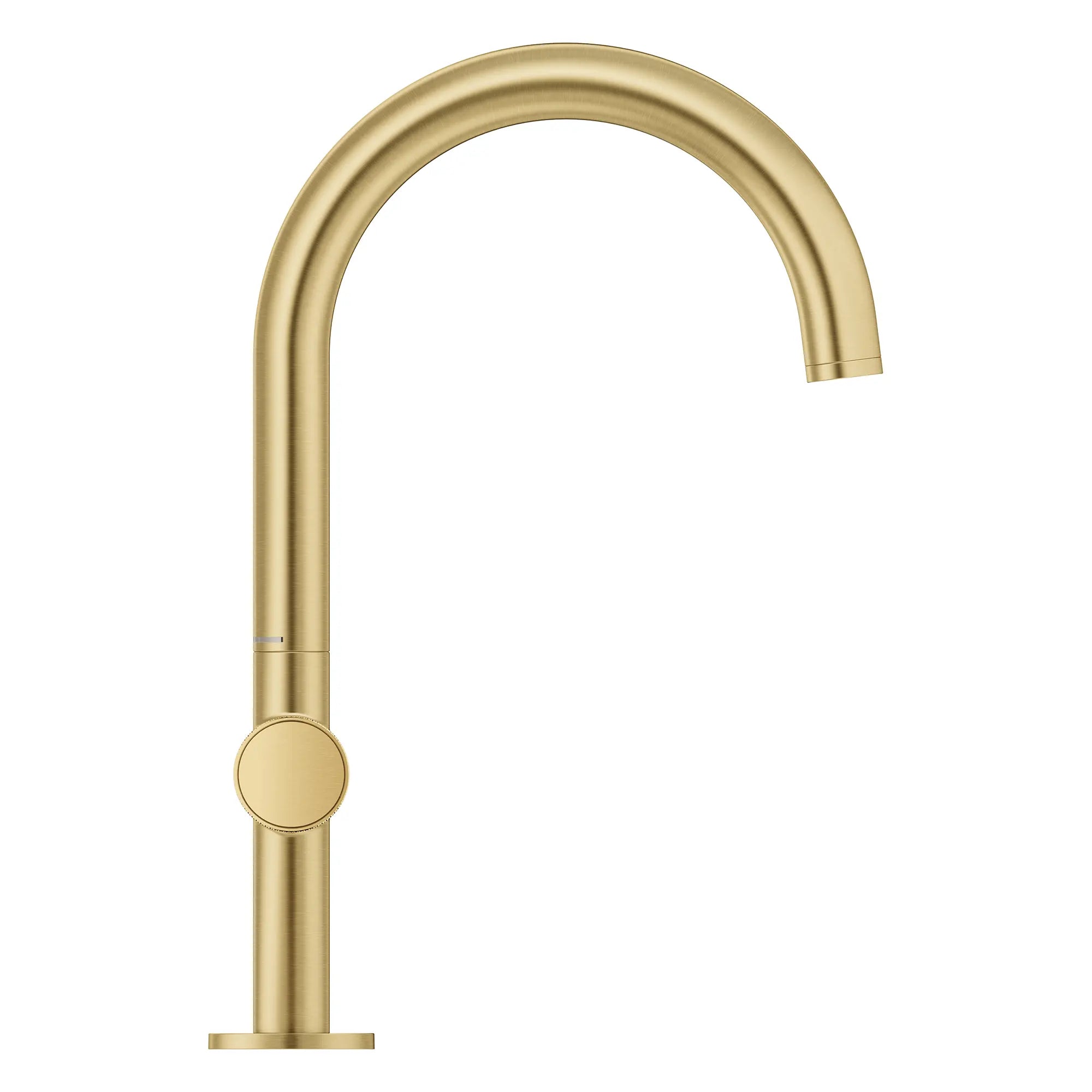 Atrio Private Collection Single Hole 8-Inch Widespread 2-Handle L-Size Bathroom Faucet with Knob Handles, 1.2 GPM (4.5 L/min) // BRUSHED COOL SUNRISE // 265997_Atrio_PC_SiloSide_105337GN00_0001_July2025_0_CDNwebp.webp