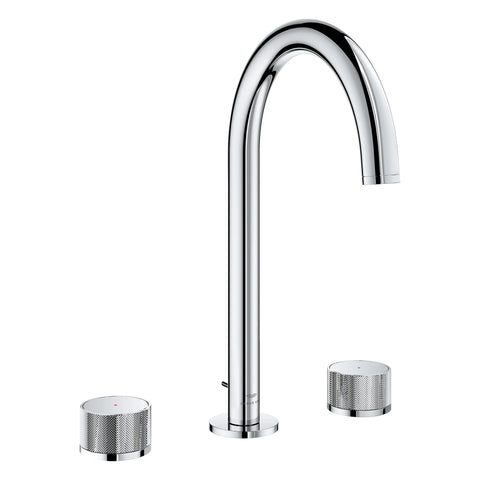 Atrio Private Collection 8-inch Widespread 2-Handle M-Size Bathroom Faucet with Knob Handles, 1.2 GPM (4.5 L/min) - GROHE StarLight Chrome