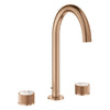 [105339DL00] Atrio Private Collection 8-inch Widespread 2-Handle M-Size Bathroom Faucet with Knob Handles, 1.2 GPM (4.5 L/min) - Brushed Warm Sunset