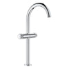 [1053420000] Atrio Private Collection Single Hole Two-Handle Vessel Sink Faucet with Knob Handles, 1.2 GPM (4.5 L/min) - Brushed Cool Sunrise