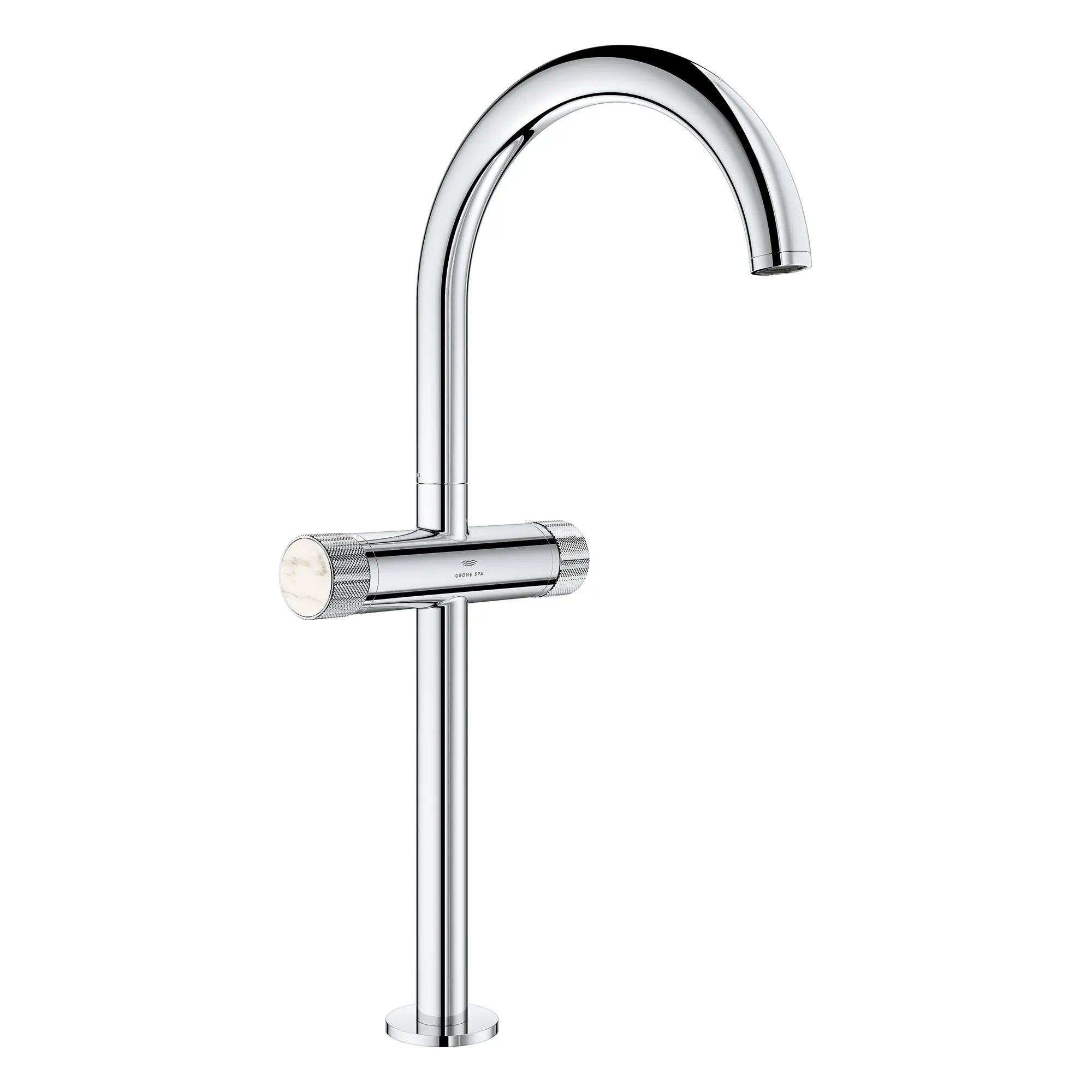 Atrio Private Collection Single Hole Two-Handle Vessel Sink Faucet with Knob Handles, 1.2 GPM (4.5 L/min) // GROHE STARLIGHT CHROME // 266179_Atrio_PC_SiloRight_1053420000_48456_0001_July2025_0_CDNwebp.webp