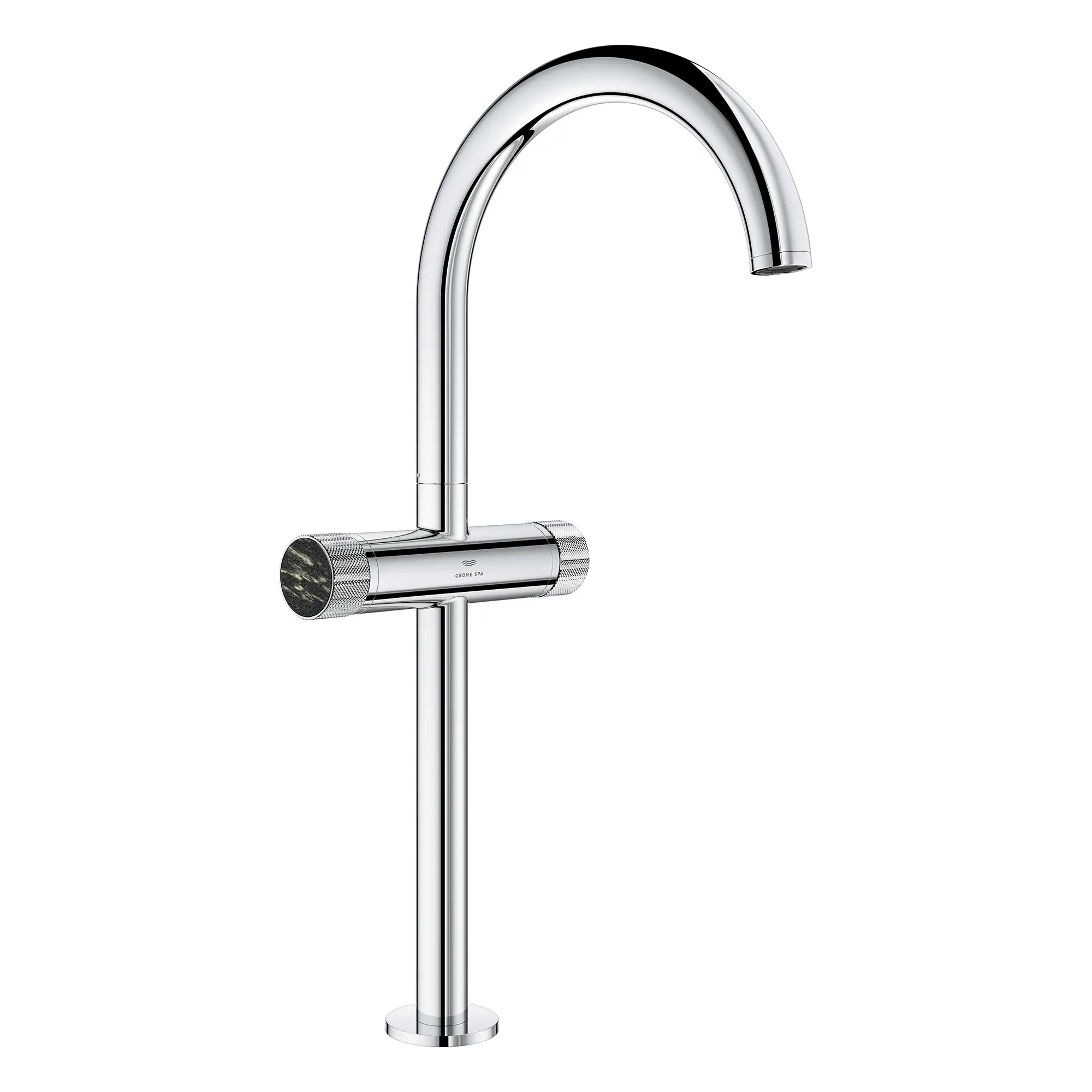 Atrio Private Collection Single Hole Two-Handle Vessel Sink Faucet with Knob Handles, 1.2 GPM (4.5 L/min) // GROHE STARLIGHT CHROME // 266186_Atrio_PC_SiloRight_1053420000_48457_0001_July2025_0_CDNwebp.webp