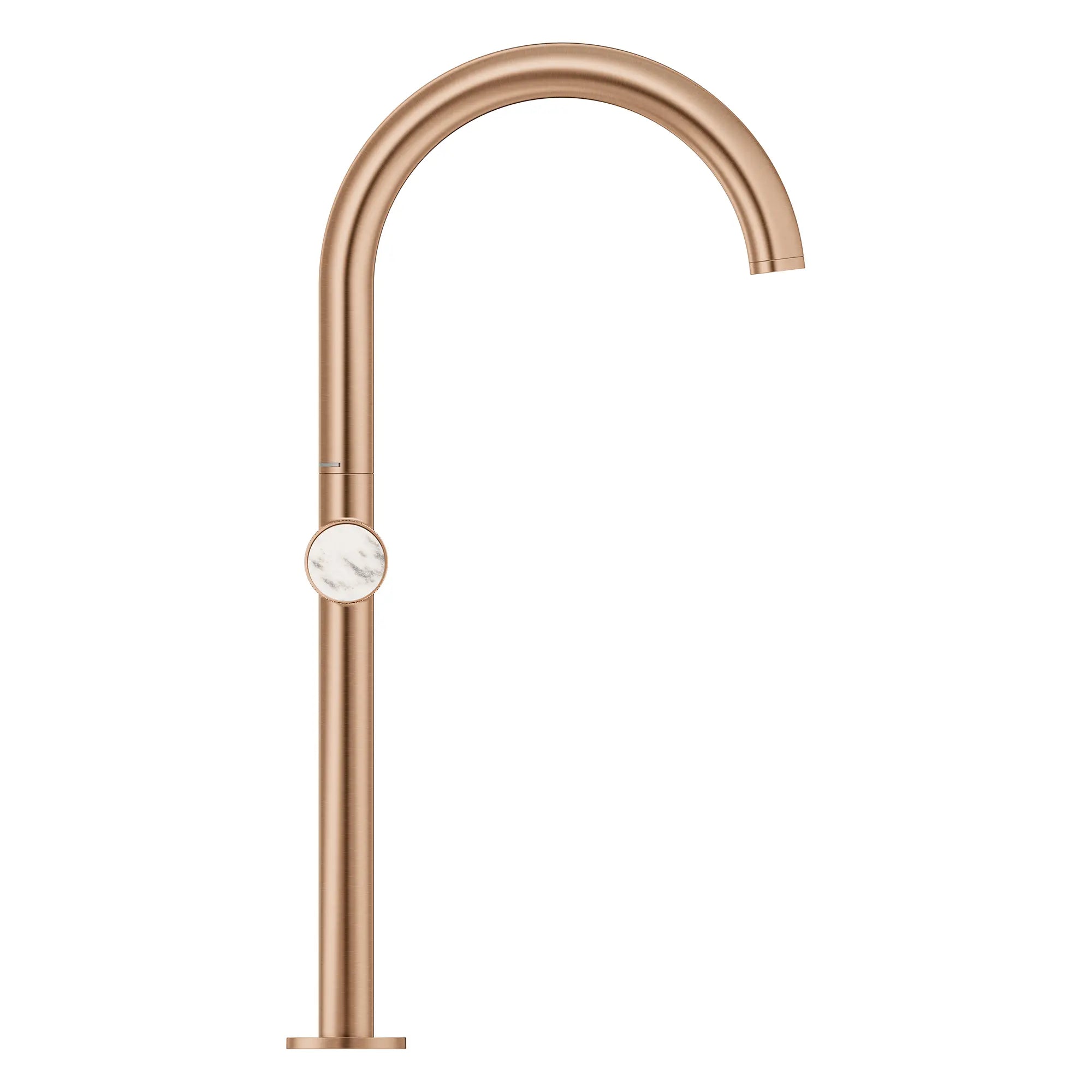 Atrio Private Collection Single Hole Two-Handle Vessel Sink Faucet with Knob Handles, 1.2 GPM (4.5 L/min) // BRUSHED WARM SUNSET // 266224_Atrio_PC_SiloSide_105342DL00_48456_0001_July2025_0_CDNwebp.webp