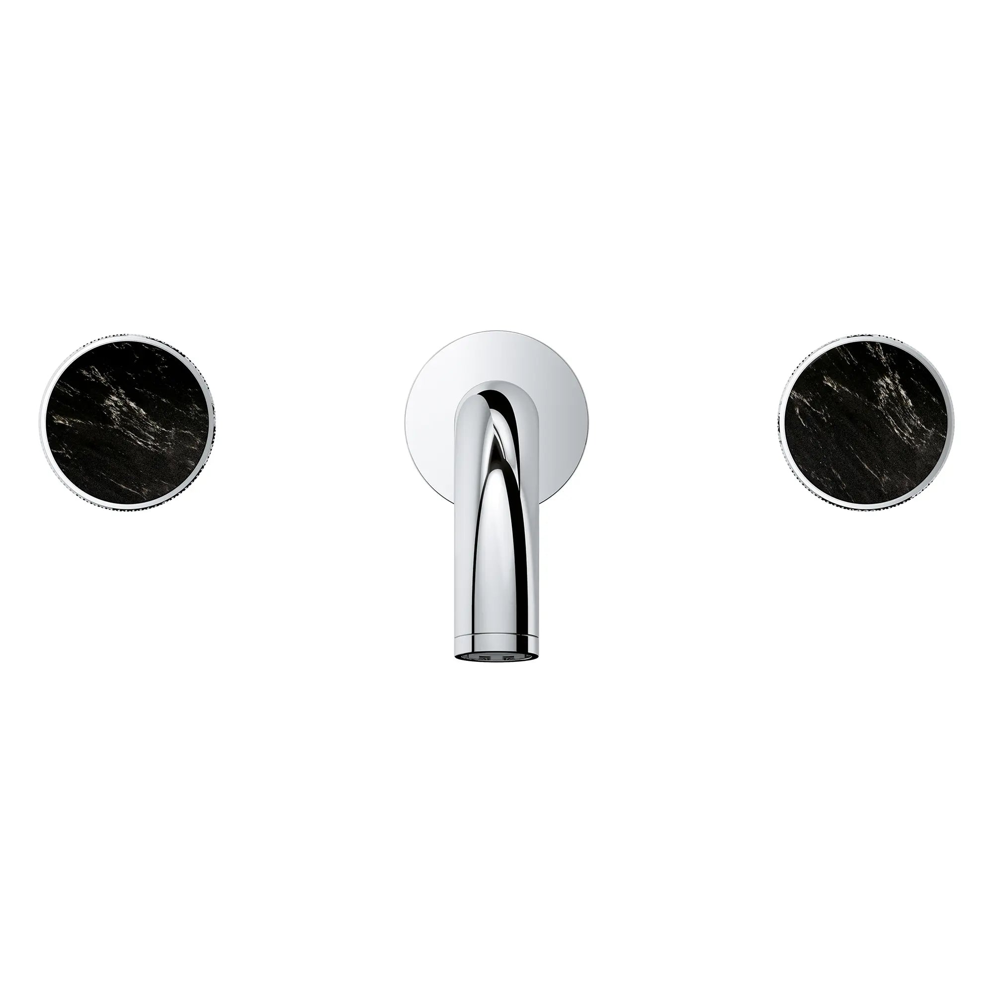 Atrio Private Collection 2-Handle Wall Mount Faucet, Knob Handles, 1.2 GPM (4.5L.min) // GROHE STARLIGHT CHROME // 266250_Atrio_PC_SiloFront_1053640000_46461_0001_July2025_0_CDNwebp_43baf0cd-c0aa-4ce9-933d-879fb0472e6b.webp