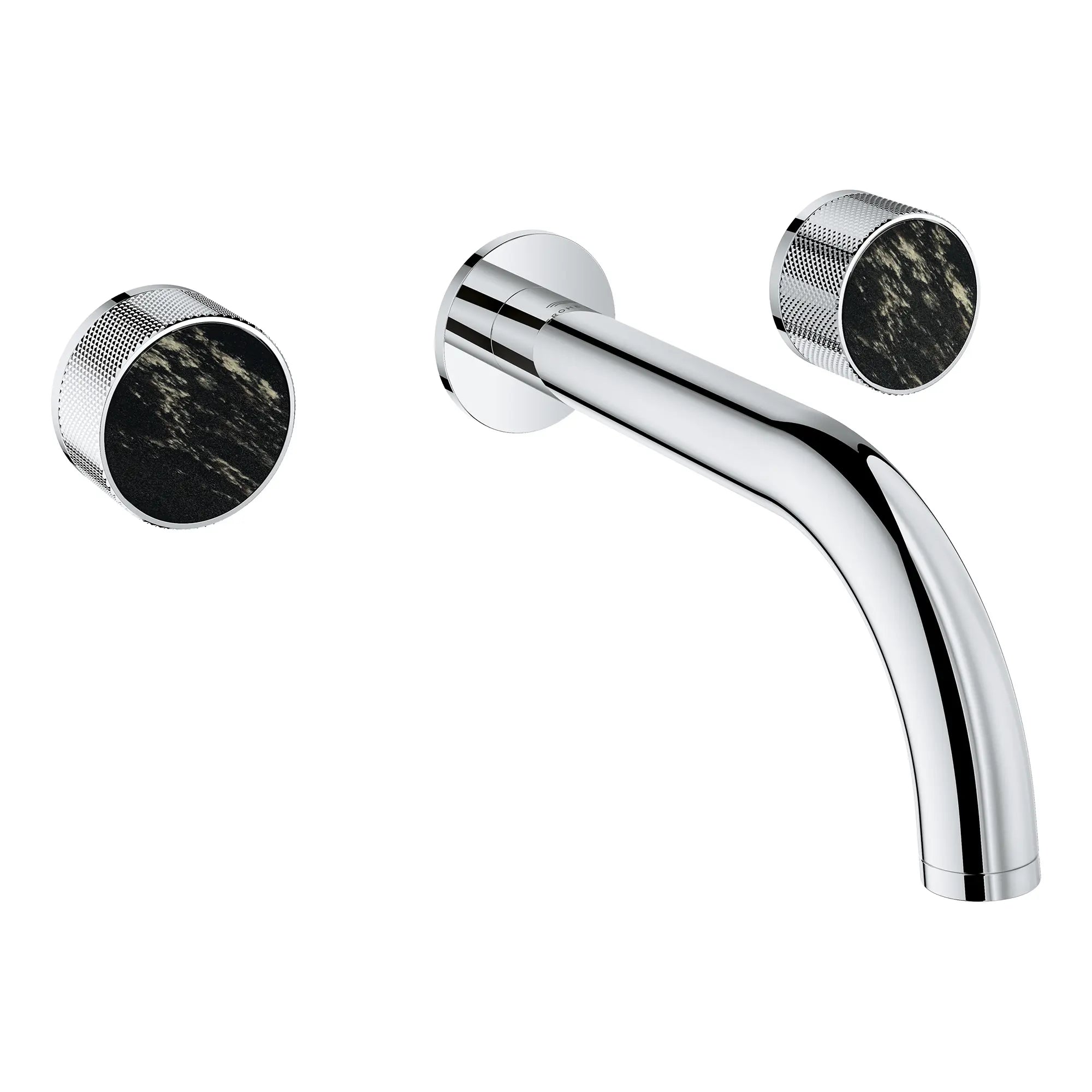 Atrio Private Collection 2-Handle Wall Mount Faucet, Knob Handles, 1.2 GPM (4.5L.min) // GROHE STARLIGHT CHROME // 266251_Atrio_PC_SiloRight_1053640000_46461_0001_July2025_0_CDNwebp_e7569485-5844-4a2d-ac07-3d0149a0faed.webp