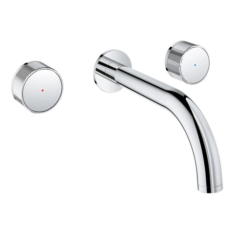 Atrio Private Collection 2-Handle Wall Mount Faucet, Knob Handles, 1.2 GPM (4.5L.min) - GROHE StarLight Chrome