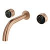 [105364DL00] Atrio Private Collection 2-Handle Wall Mount Faucet, Knob Handles, 1.2 GPM (4.5L.min) - Brushed Warm Sunset