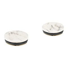[48456000] Atrio Private Collection White Attica Caesarstone Handle Inserts (Pair) - WHITE ATTICA CAESARSTONE