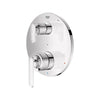 [1061770000] Listra 2-Handle Pressure Balance Valve Trim with 2-Way Diverter with Cartridge - Brushed Cool Sunrise