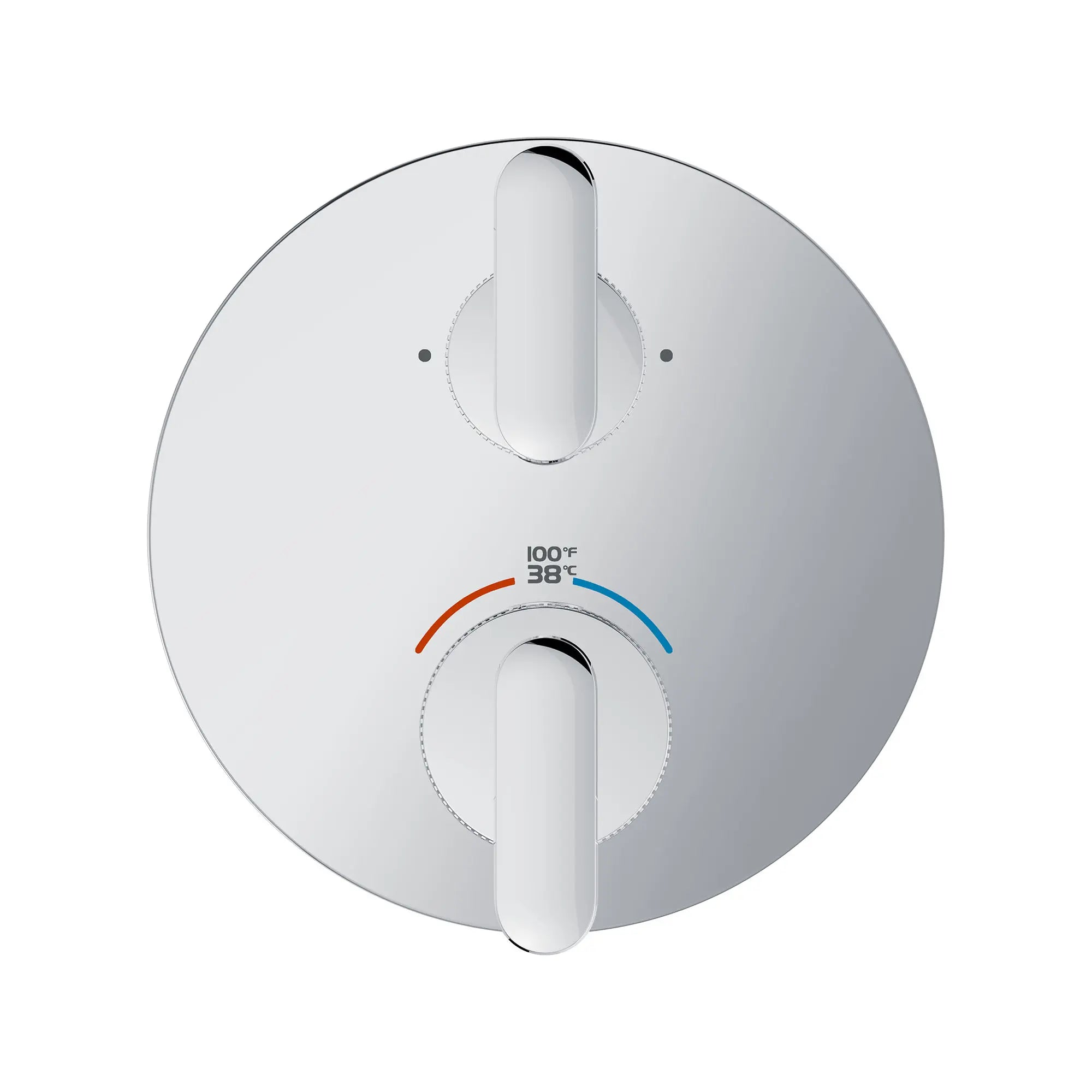Listra Dual Function 2-Handle Thermostatic Valve Trim // GROHE STARLIGHT CHROME // 268391_G4Transitional_SiloStraight_1062440000_0001_SEPTEMBER2024_0_CDNwebp.webp