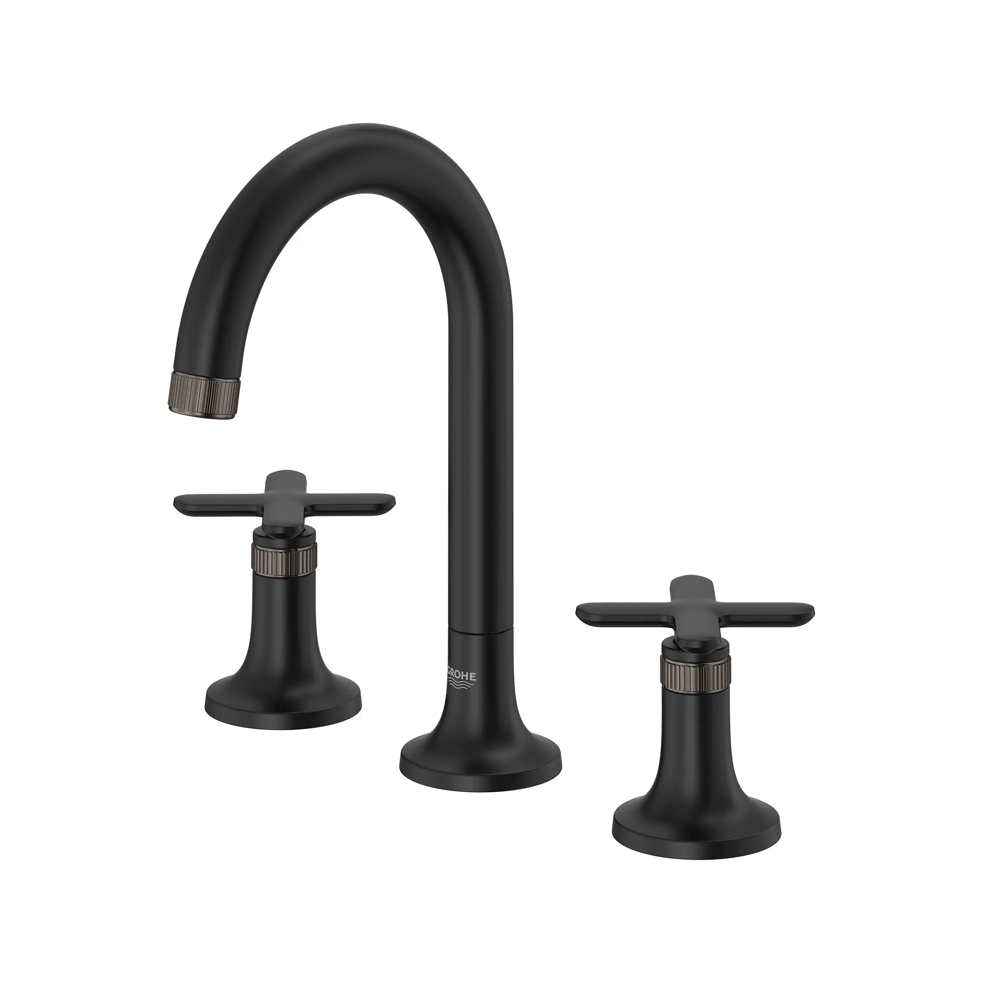 Listra Deck Mount Widespread Bathroom Faucet, 1.2gpm (4.5L/min) // MATTE BLACK // 268410_Listra_SiloLeft_1062212430_1062382430_0001_SEPTEMBER2024_0_CDNwebp.webp