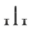 [1062212430] Listra Deck Mount Widespread Bathroom Faucet, 1.2gpm (4.5L/min) - Matte Black