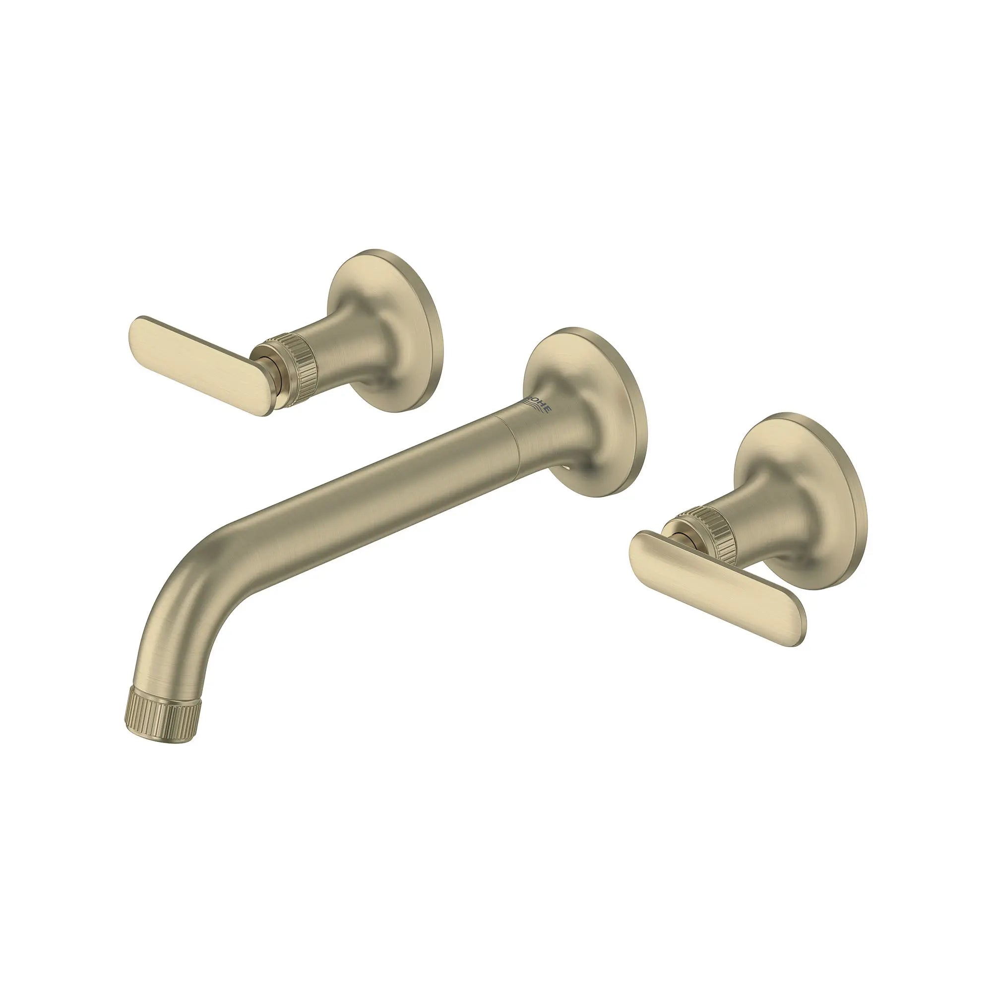 Listra Deck Mount Widespread Bathroom Faucet, 1.2gpm (4.5L/min) // BRUSHED NICKEL INFINITYFINISH // 268506_Listra_SiloLeft_106216EN00_106257EN00_0001_SEPTEMBER2024_0_CDNwebp.webp