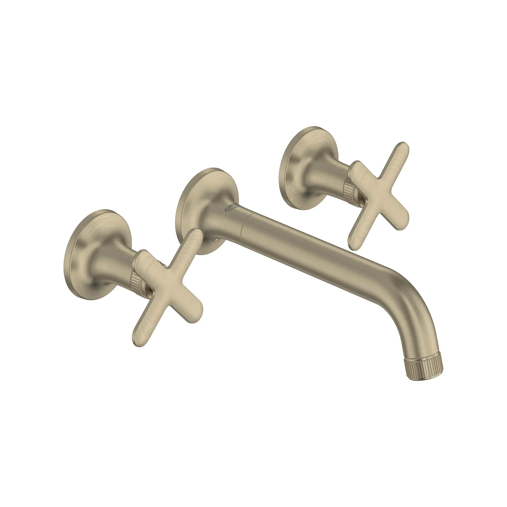 Listra Wall Mount Widespread Bathroom Faucet, 1.2gpm (4.5L/min) // BRUSHED NICKEL INFINITYFINISH // 268527_Listra_SiloRight_106216EN00_106238EN00_0001_SEPTEMBER2024_0_CDNwebp.webp