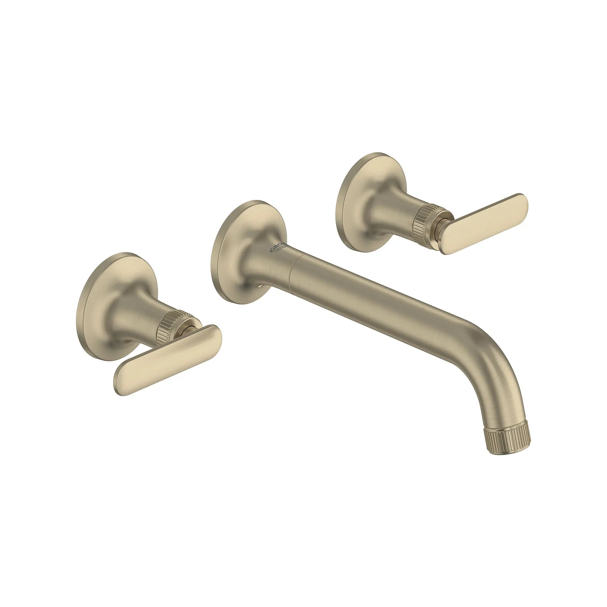 Listra Wall Mount Widespread Bathroom Faucet, 1.2gpm (4.5L/min) // BRUSHED NICKEL INFINITYFINISH // 268530_Listra_SiloRight_106216EN00_106257EN00_0001_SEPTEMBER2024_0_CDNwebp.webp