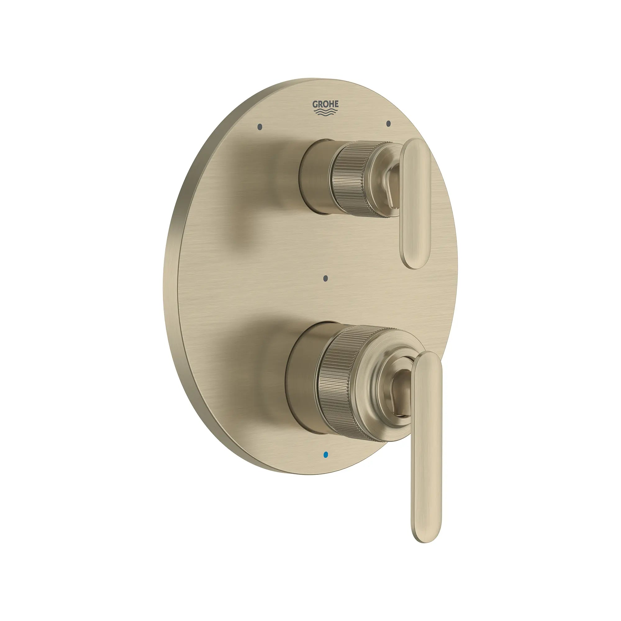 Listra 2-Handle Pressure Balance Valve Trim with 3-Way Diverter with Cartridge // BRUSHED NICKEL INFINITYFINISH // 268533_Listra_SiloRight_106235EN00_0001_SEPTEMBER2024_0_CDNwebp.webp