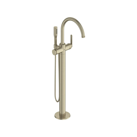 Listra Single-Handle Freestanding Tub Faucet with 1.75 gpm (6.6L/min) Hand Shower - Brushed Nickel InfinityFinish