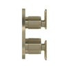[106244EN00] Listra Dual Function 2-Handle Thermostatic Valve Trim - Brushed Cool Sunrise