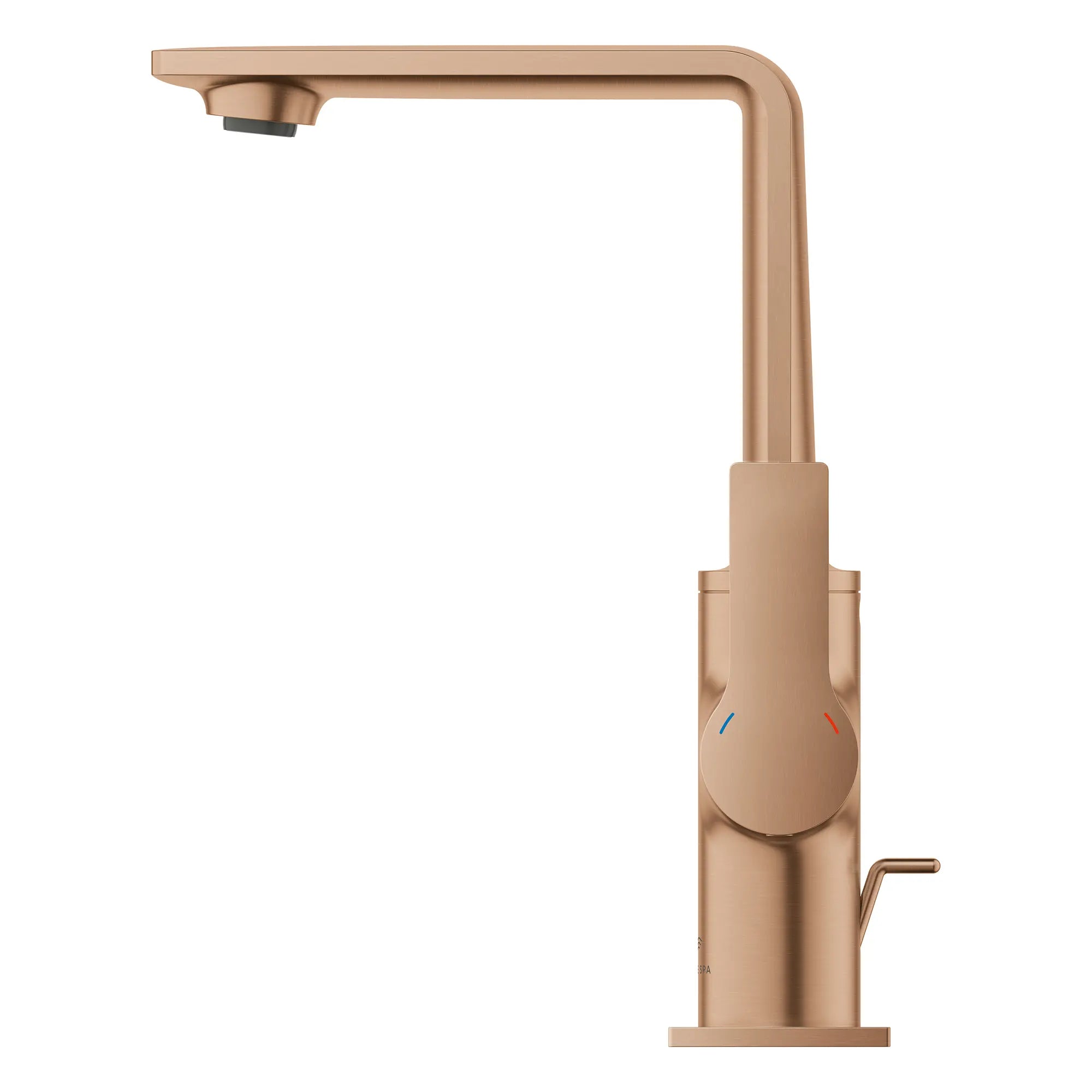 Allure Single-Hole Single-Handle L-Size Bathroom Faucet, 1.2 GPM (4.5 L/min) // BRUSHED WARM SUNSET // 269127_Allure_SiloRight_23858DL1_0002_August2025_0_CDNwebp.webp