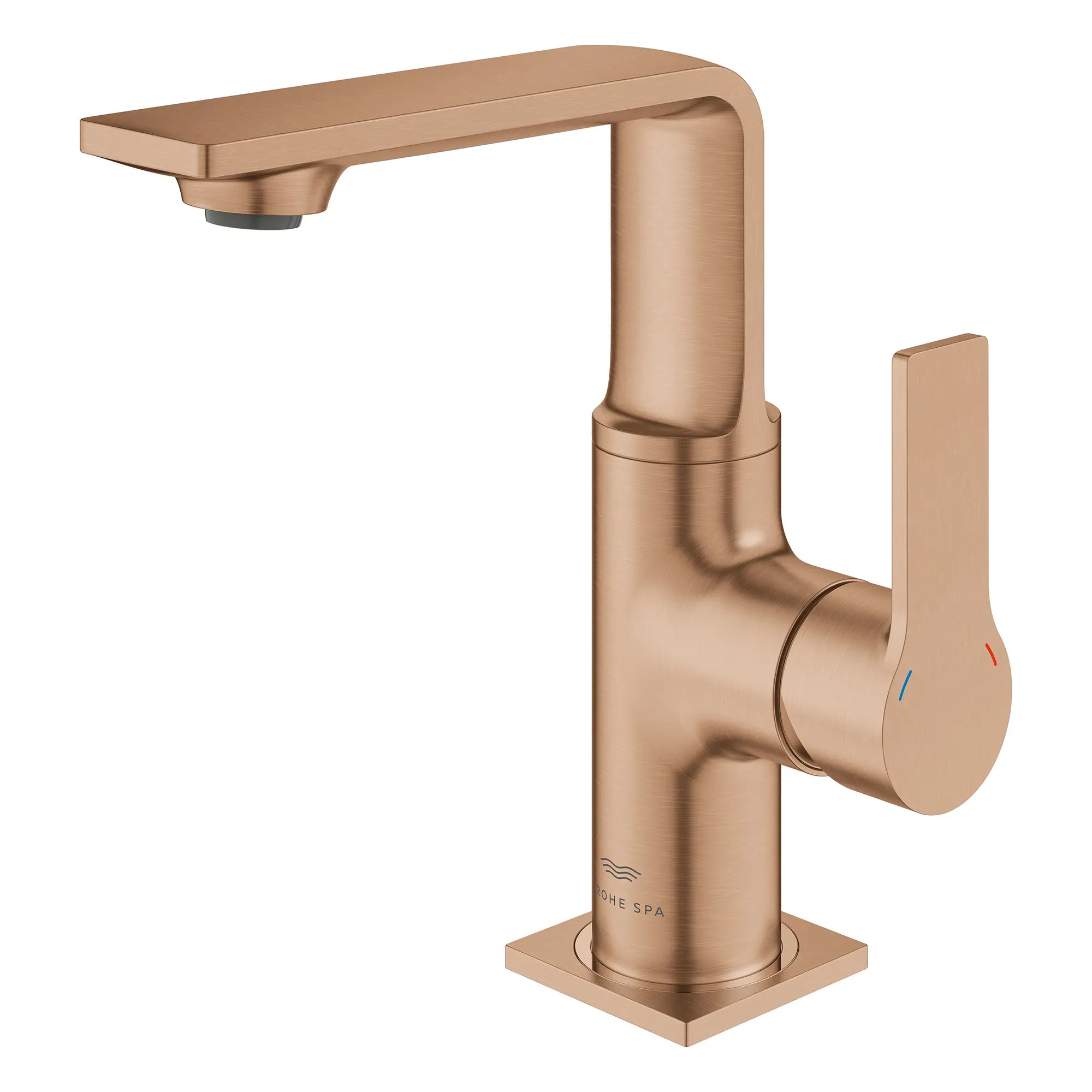 Allure Single-Hole Single-Handle M-Size Bathroom Faucet, 1.2 GPM (4.5 L/min) // BRUSHED WARM SUNSET // 269147_Allure_SiloLeft_23857DL1_0001_August2025_0_CDNwebp.webp