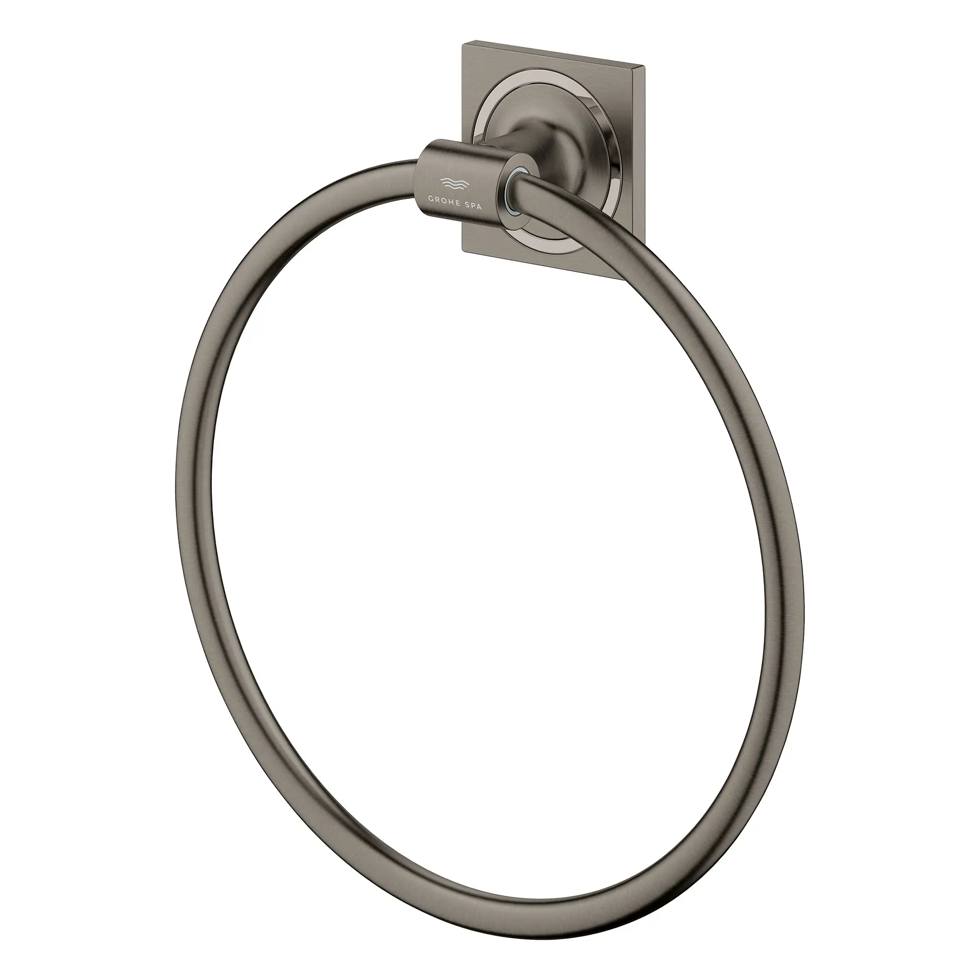Allure Towel Ring // BRUSHED HARD GRAPHITE // 269151_Allure_SiloLeft_40339AL1_0001_August2025_0_CDNwebp.webp