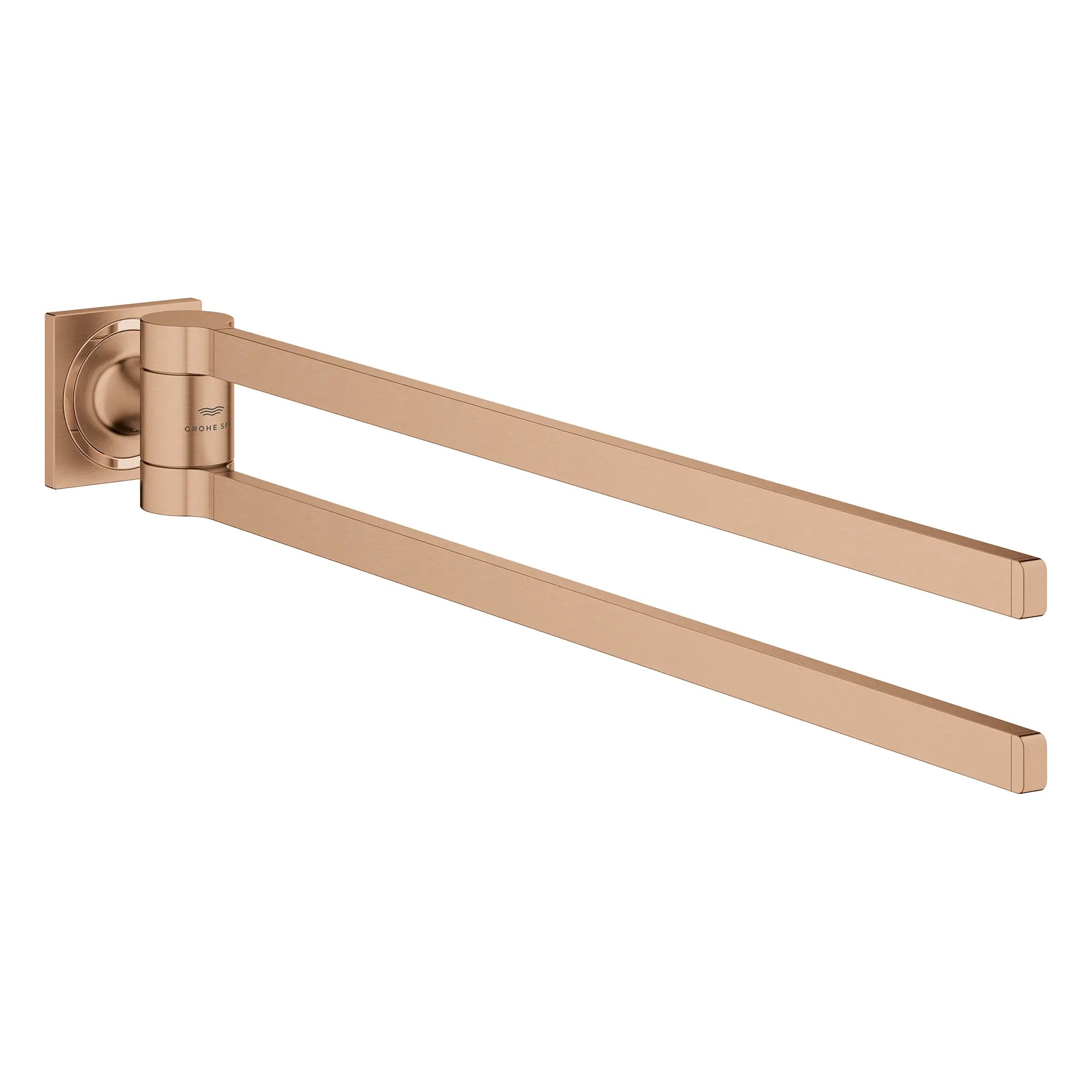 Allure 24" Double Towel Bar // BRUSHED WARM SUNSET // 269173_Allure_SiloRight_40342DL1_0001_August2025_0_CDNwebp.webp