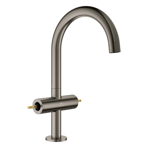 Atrio Single Hole Two-Handle L-Size Bathroom Faucet without Handles, 1.2 GPM (4.5 L/min) - Brushed Hard Graphite