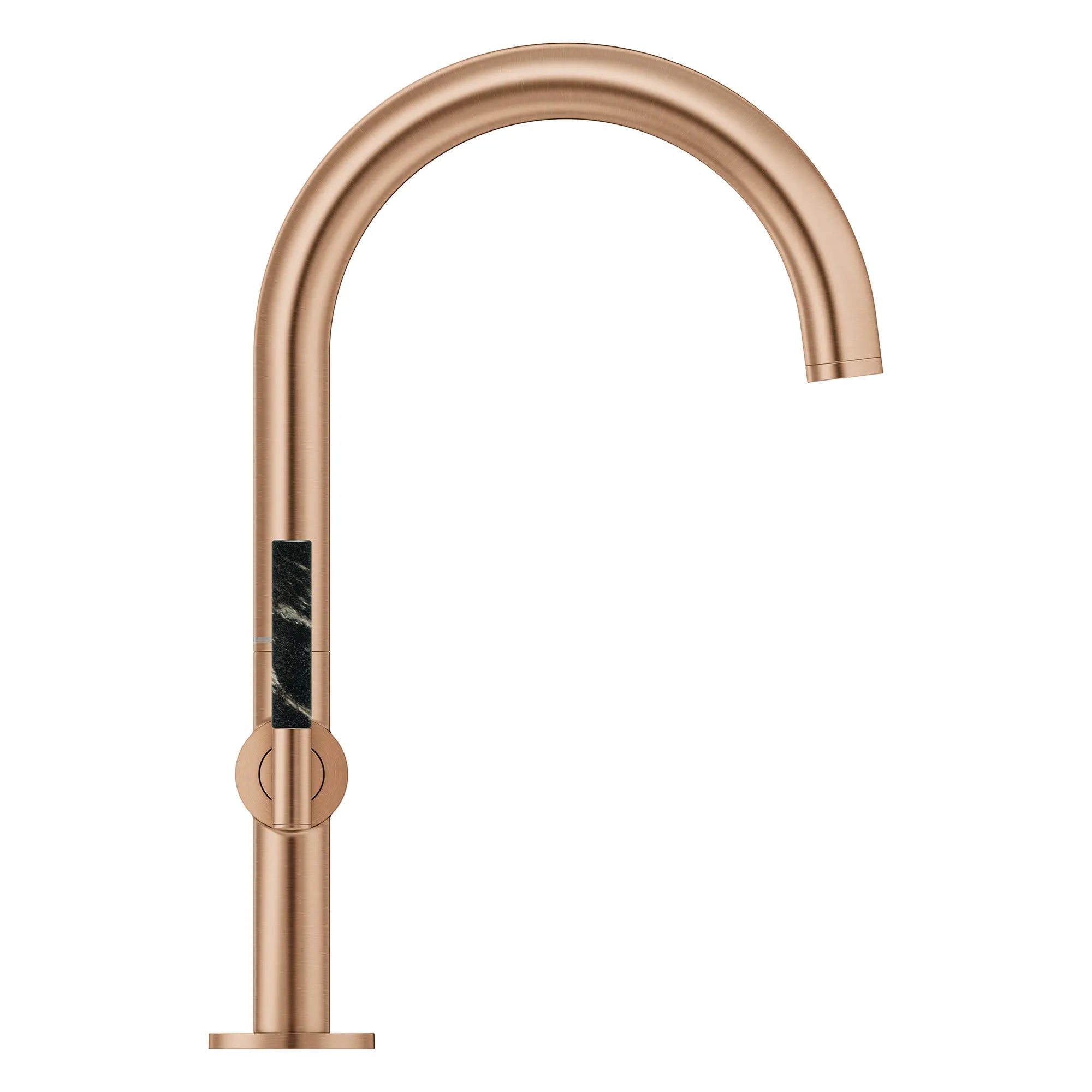 Atrio Single Hole Two-Handle L-Size Bathroom Faucet without Handles, 1.2 GPM (4.5 L/min) // BRUSHED WARM SUNSET // 269201_Atrio_PC_SiloSide_21146DL00_48459DL0_August2025_0_CDNwebp.webp