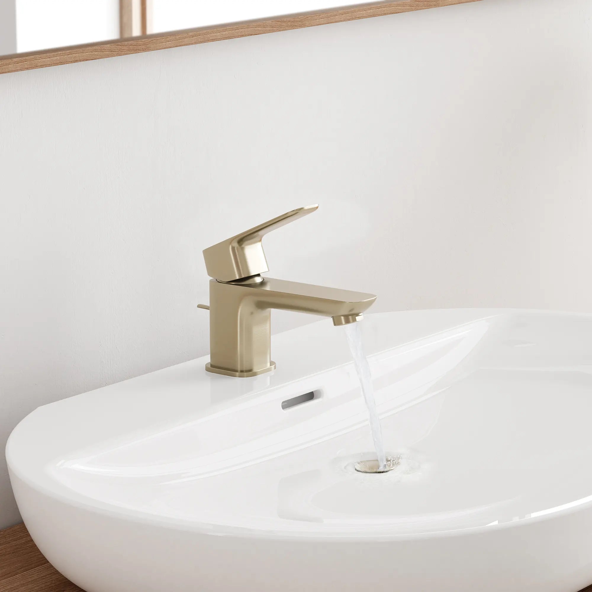 Cubeo Single Hole Single Handle XS-Size Bathroom Faucet, 1.2 gpm (4.5L/min) // BRUSHED NICKEL INFINITYFINISH // 270985_Cubeo_EnvironmentCloseUp_101897EN00_39669000_0002_OCTOBER2024_1_CDNwebp.webp