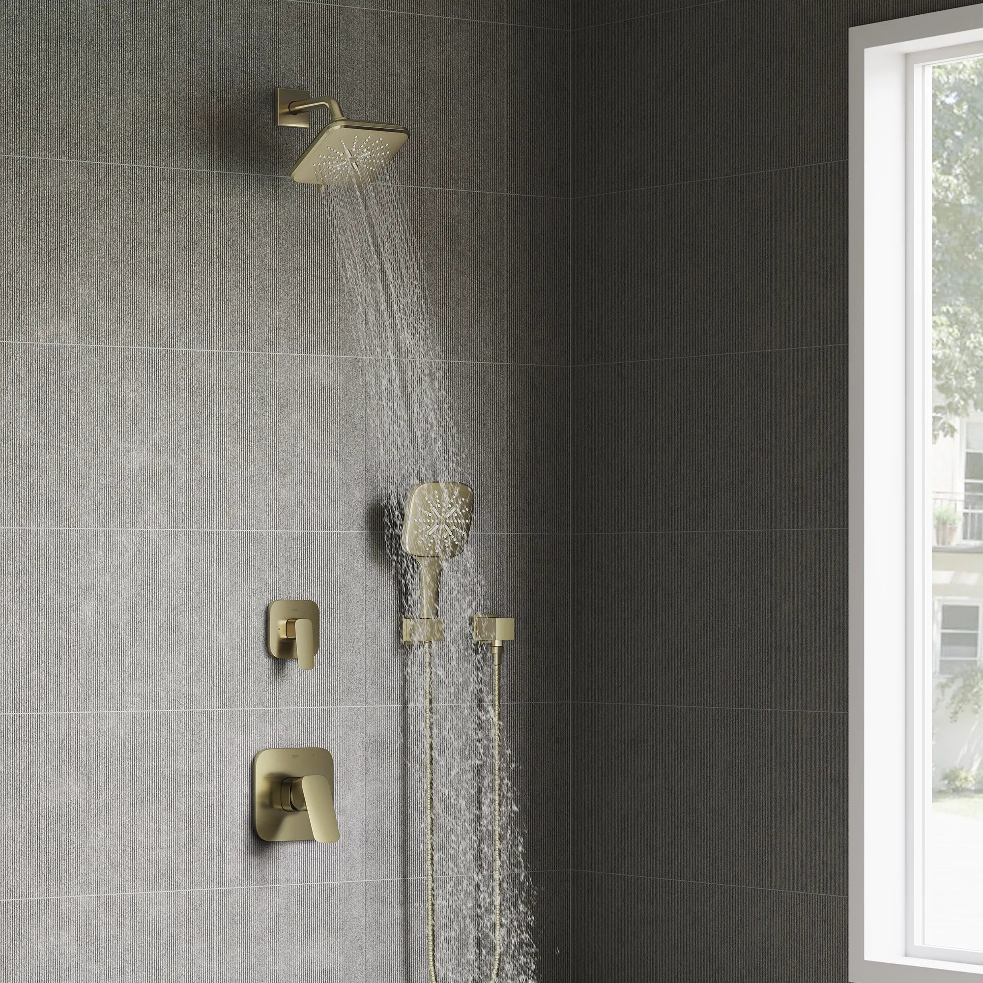 Cubeo 2-Way Diverter Trim // BRUSHED NICKEL INFINITYFINISH // 271047_Cubeo_EnvironmentCloseUp_101929EN00_0001_SEPTEMBER2025_0_CDNwebp.webp