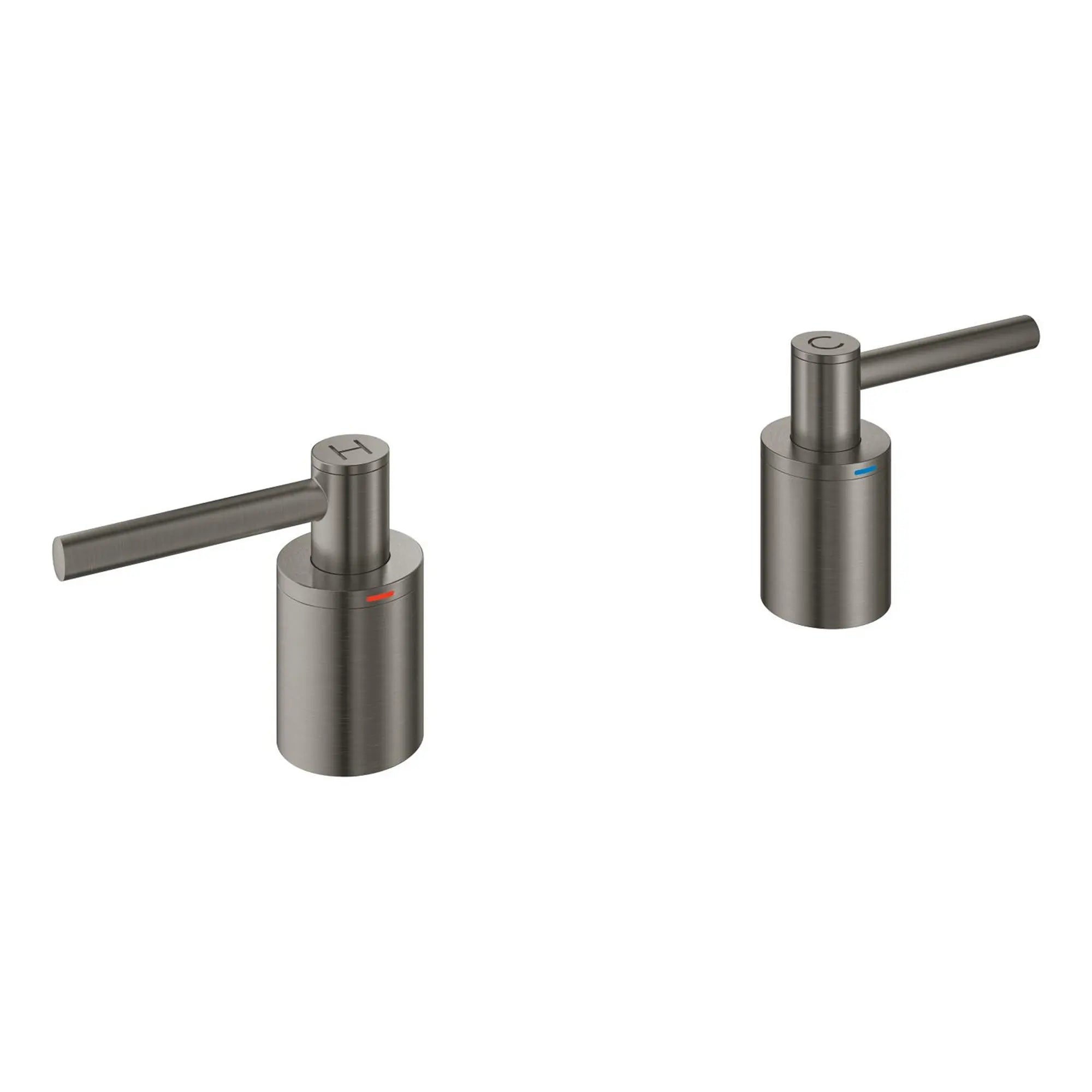 Atrio Lever Handles for Roman Tub Faucet (Pair) // BRUSHED HARD GRAPHITE // 271336_14218AL0_1_CDNwebp.webp