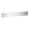 [1071780000] Grohtherm Aqua Tiles 5 Outlet Thermostatic Trim - Brushed Nickel InfinityFinish