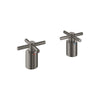 [14217AL0] Atrio Cross Handles for Roman Tub Faucet (Pair) - Matte Black