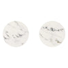 [48462000] Atrio Private Collection White Attica Caesarstone Handle Inserts for Roman Tub Faucets (Pair) - GROHE StarLight Chrome